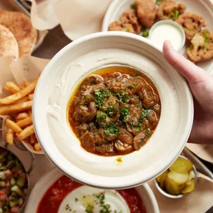 Hummus Forest (mushroom and onion)