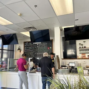 customers at the counter