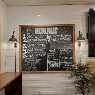 Menu is near the front, not so much the rest of the long line.