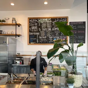 Menu and store front. Lots of choices!