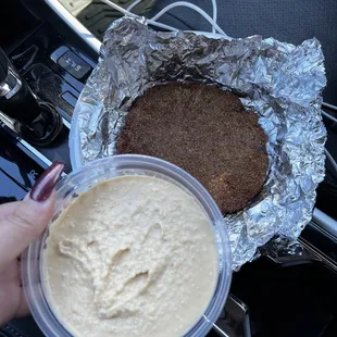 Kibbeh and hummus