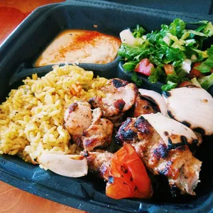 Chicken Kabob Plate $10