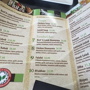 Very affordable place to eat best (real authentic-home cooked style ) Mediterranean good