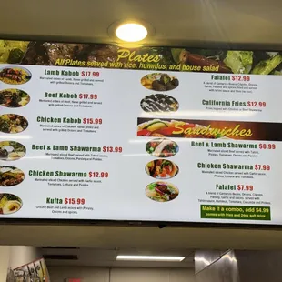Menu on January, 2025