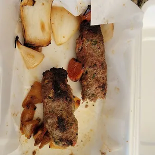 Delicious Kufta! It was so good that we already ate half of it before realizing we didn&apos;t get a picture.