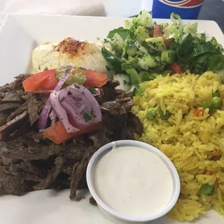 Beef & Lamb Shawarma Plate