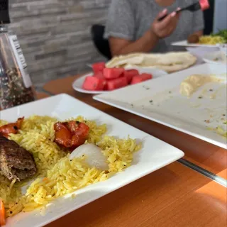 Lamb Kabob Plate