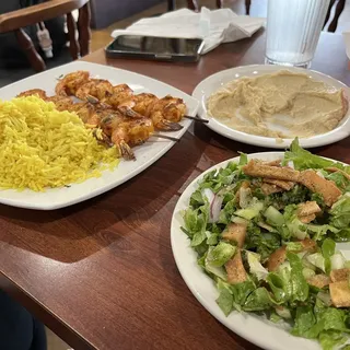 Shrimp Kabob Plate Lunch