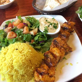 Chicken Kabob Plate Lunch