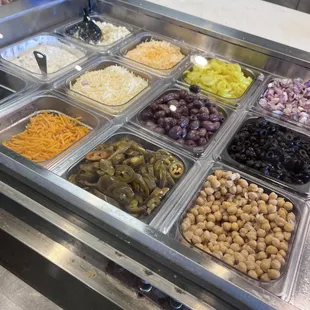 All of the delicious toppings you can choose from