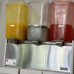 Turmeric & ginger, cucumber jalapeño, pomegranate