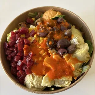 Beef and lamb gyro bowl