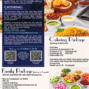 Catering Menu