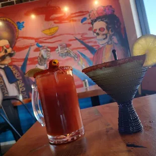 Bloody Maria and Humo Margarita