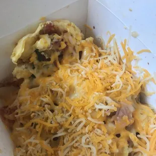 Breakfast scramble. Good but so heavy