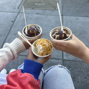 single scoops -- Honey Graham Ice Cream, Vietnamese Coffee Ice Cream, etc.