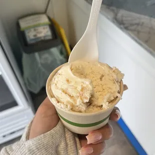 Strawberry Blondie Ice Cream