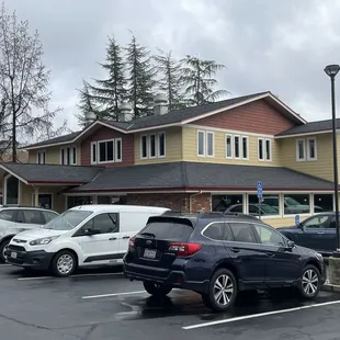 cars parked in a parking lot