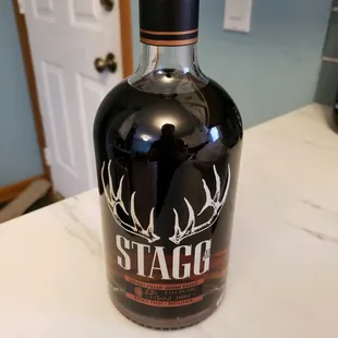 a bottle of stagg