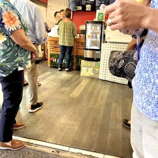 Long line but it went quickly.