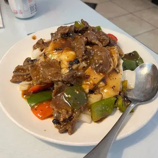 Beef Chow Fun with Black Bean Sauce