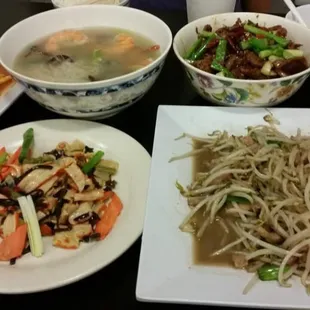 The Squid salad is very good