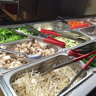 Raw ingredients for the grill