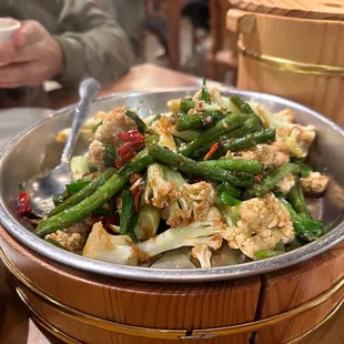 Green beans &amp; cauliflower