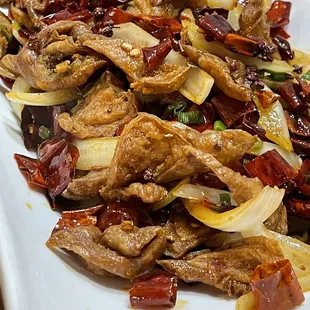 Dry Pot Pork Intestines