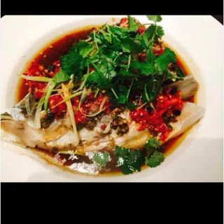 Steamed Fish Head with Hot Pepper