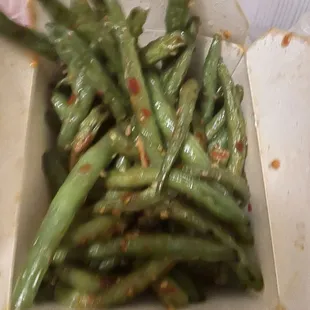 Spicy Dry Sauteed String Beans