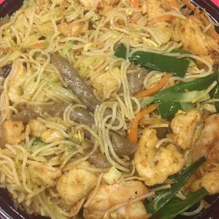 Singapore rice noodle