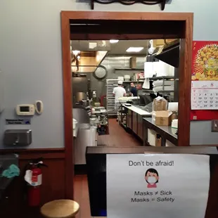 Hunan Cafe on Southpoint Drive in Stone Ridge. The kitchen employees were not wearing masks or practicing proper health safety.