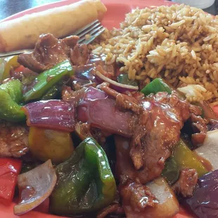 Pepper Steak (lunch menu).