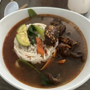 43a. Braised Beef Noodle Soup (spicy upon request)