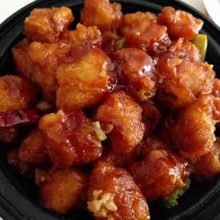 General Tso chicken (barely any sauce)