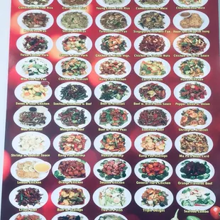 Color Photos of some of the menu items