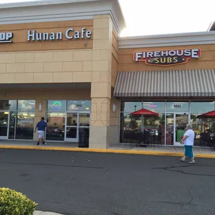 Right in front of Wendy's