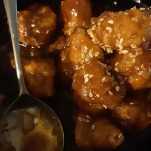 General Tso's Chicken. Wasn't crispy.