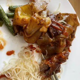 a plate of food on a table