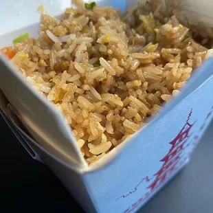 Chicken fried rice.