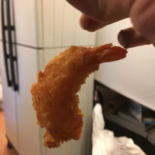 Fried shrimp with hair anyone ?