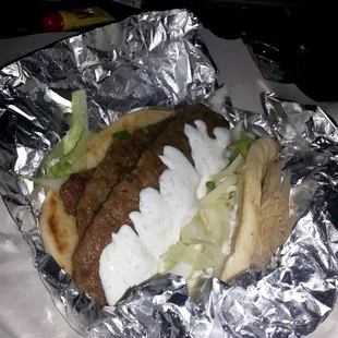 Gyro $5.15. I added more tzatziki sauce.