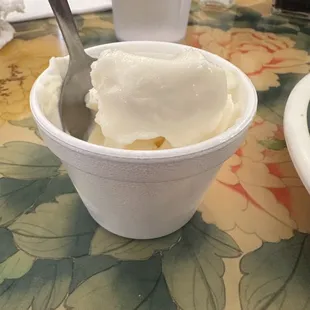 Dessert - vanilla ice cream