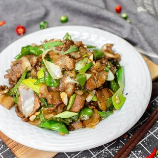 plate of stir fried vegetables