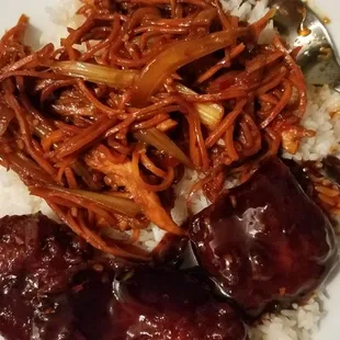 Orange Beef &amp; Szechuan Chicken