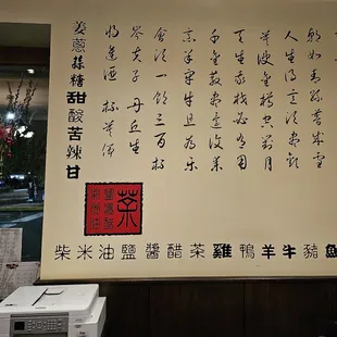 chinese writing on a wall
