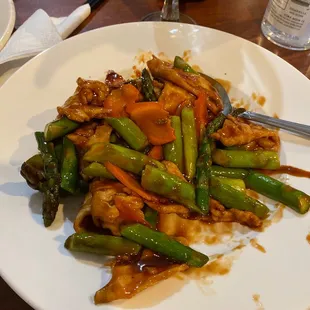 Chicken with asparagus! Delish!