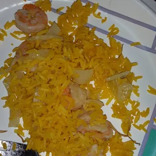 Shrimp friend rice...It was nasty people!