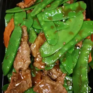 Beef with Snow Peas